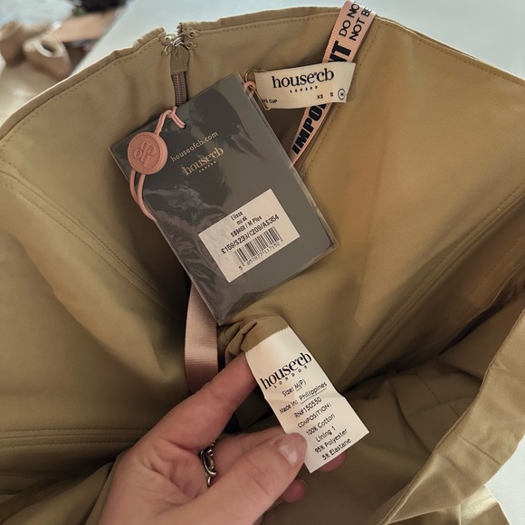 NEW House of CB Elissa Stone Tan Strapless Corset Mini Dress M D-E Plus Cup - Picture 8 of 8